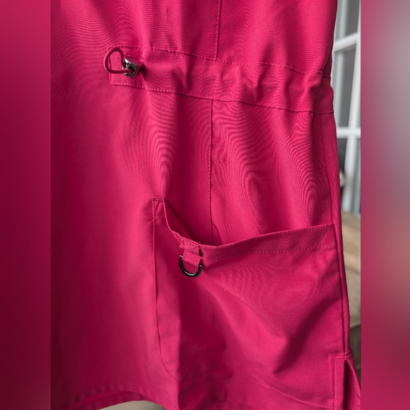 Scrubletics Women's Scrub Top, Size Medium, Magenta - Picture 3 of 4